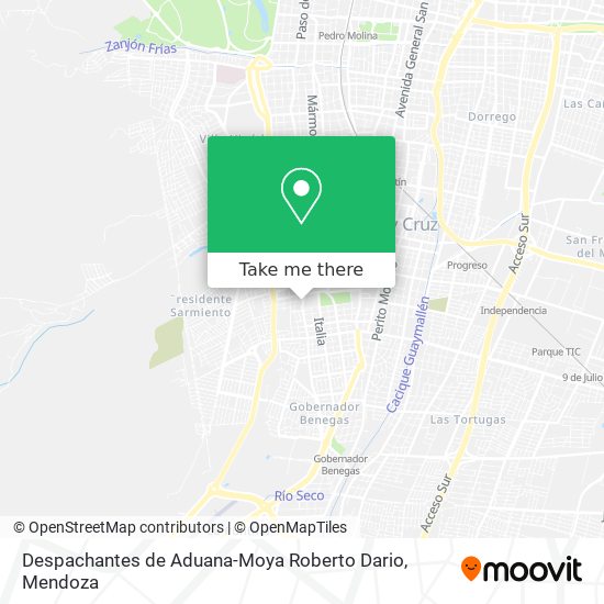 Despachantes de Aduana-Moya Roberto Dario map