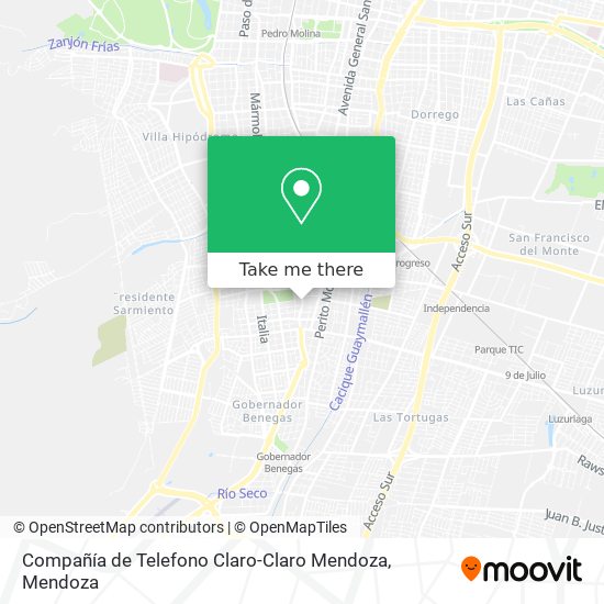 Compañía de Telefono Claro-Claro Mendoza map