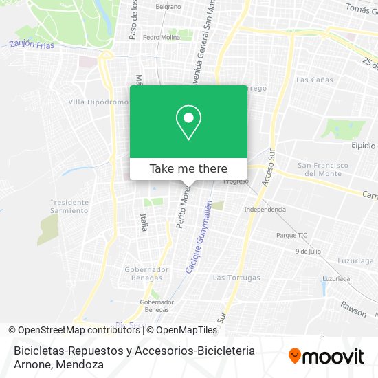 Mapa de Bicicletas-Repuestos y Accesorios-Bicicleteria Arnone