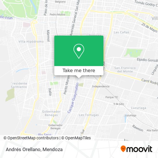 Mapa de Andrés Orellano