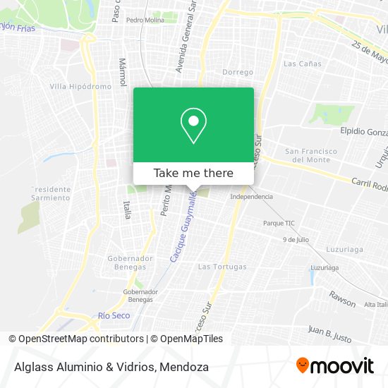 Alglass Aluminio & Vidrios map