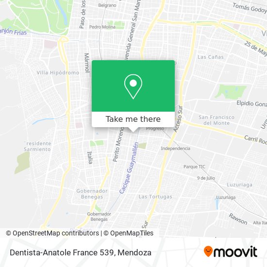 Dentista-Anatole France 539 map