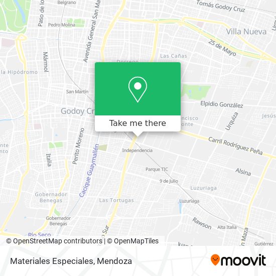 Mapa de Materiales Especiales