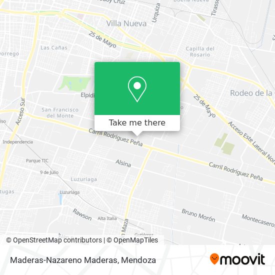 Maderas-Nazareno Maderas map