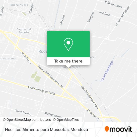 Huellitas Alimento para Mascotas map