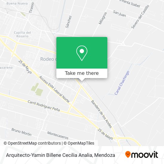 Arquitecto-Yamin Billene Cecilia Analia map