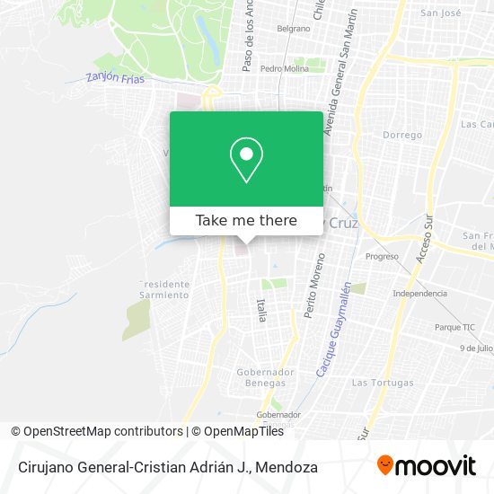 Cirujano General-Cristian Adrián J. map