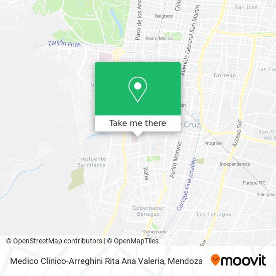 Medico Clinico-Arreghini Rita Ana Valeria map