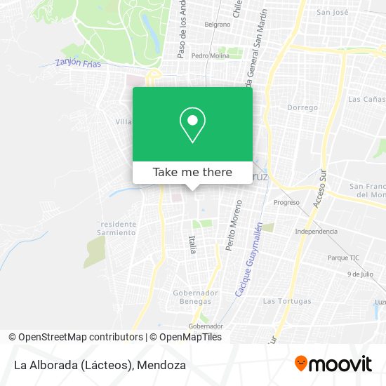 La Alborada (Lácteos) map