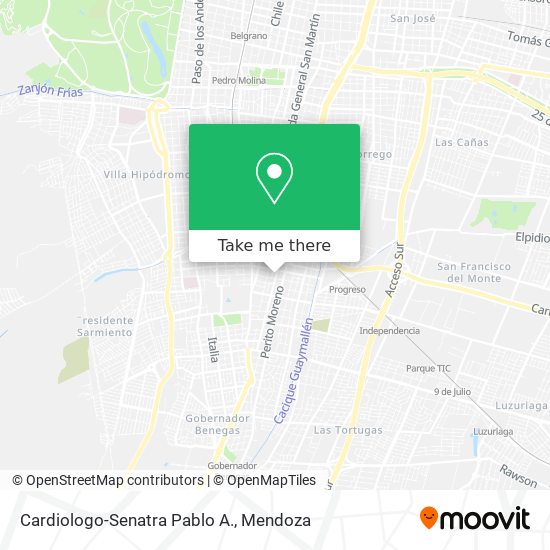 Mapa de Cardiologo-Senatra Pablo A.