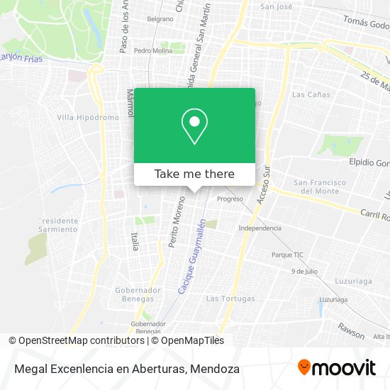 Mapa de Megal Excenlencia en Aberturas