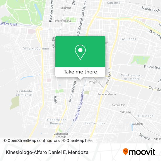 Kinesiologo-Alfaro Daniel E map