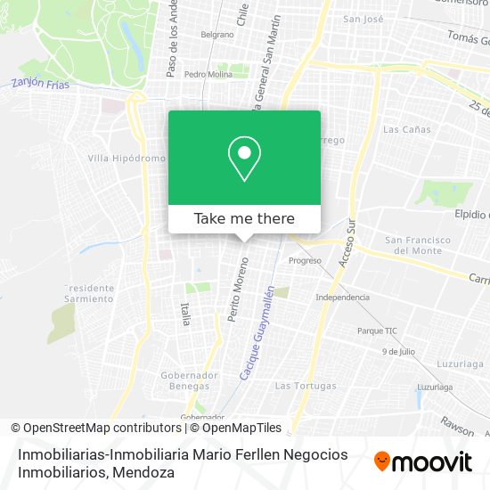 Mapa de Inmobiliarias-Inmobiliaria Mario Ferllen Negocios Inmobiliarios