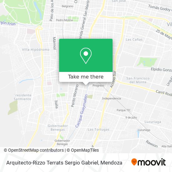 Arquitecto-Rizzo Terrats Sergio Gabriel map