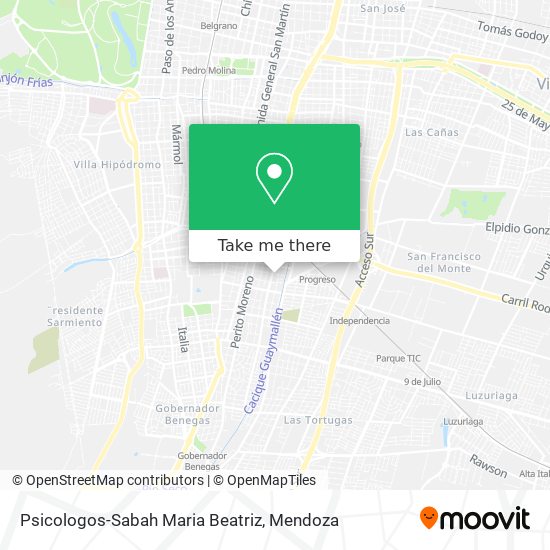 Psicologos-Sabah Maria Beatriz map