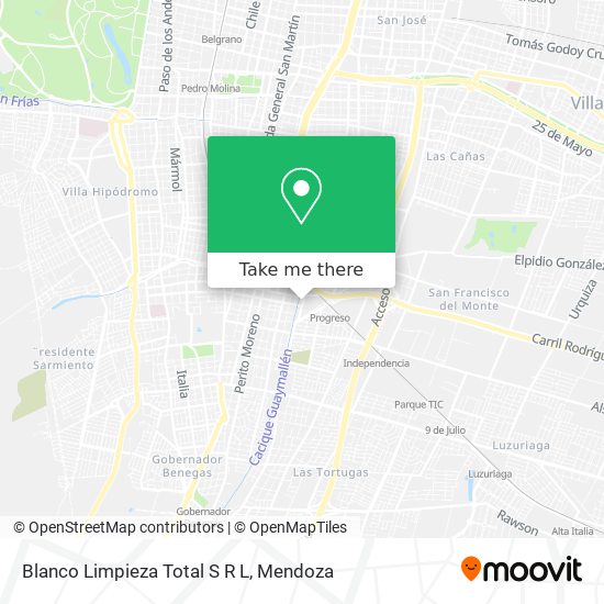 Blanco Limpieza Total S R L map