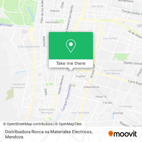 Distribuidora Rocca sa Materiales Electricos map