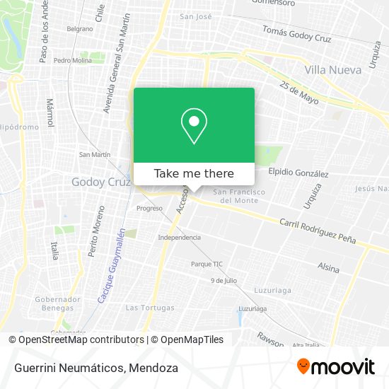 Guerrini Neumáticos map