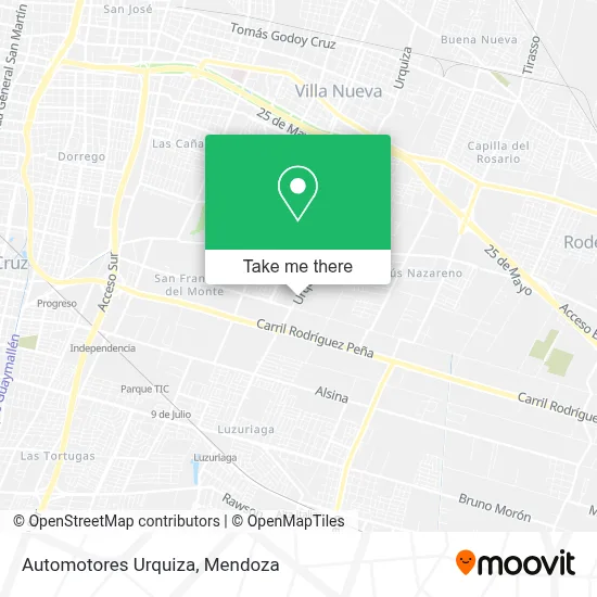 Automotores Urquiza map