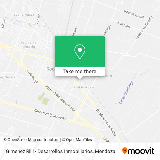Mapa de Gimenez Riili - Desarrollos Inmobiliarios
