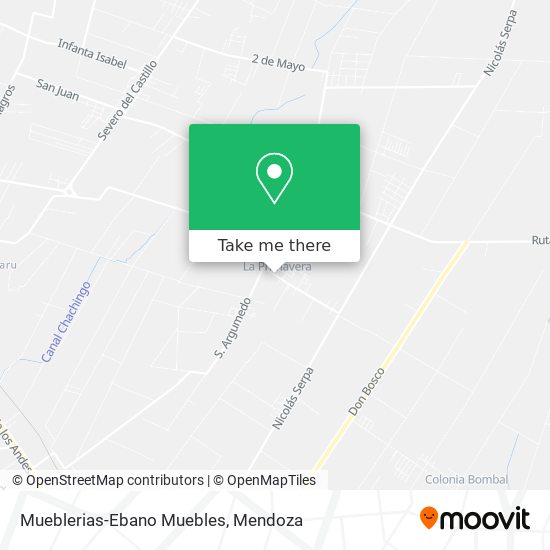 Mueblerias-Ebano Muebles map