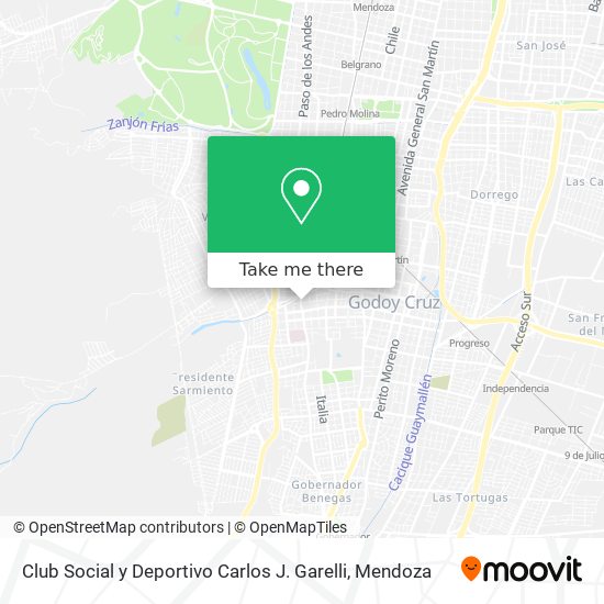 Club Social y Deportivo Carlos J. Garelli map