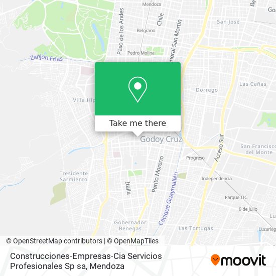 Construcciones-Empresas-Cia Servicios Profesionales Sp sa map