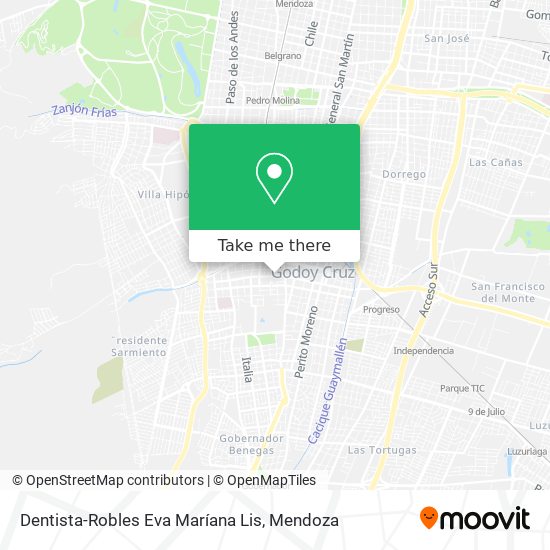 Dentista-Robles Eva Maríana Lis map