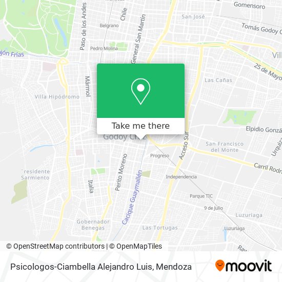 Psicologos-Ciambella Alejandro Luis map