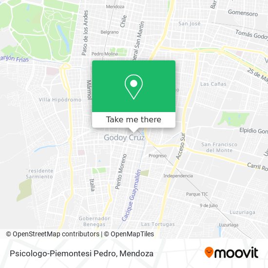 Mapa de Psicologo-Piemontesi Pedro