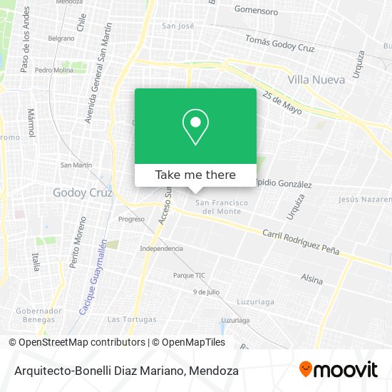 Arquitecto-Bonelli Diaz Mariano map