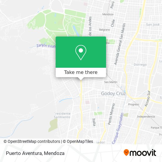 Mapa de Puerto Aventura