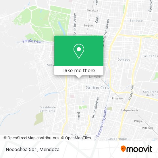 Necochea 501 map