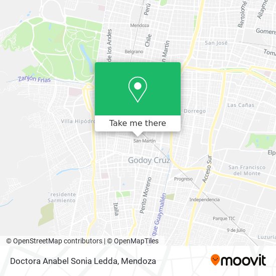 Mapa de Doctora Anabel Sonia Ledda