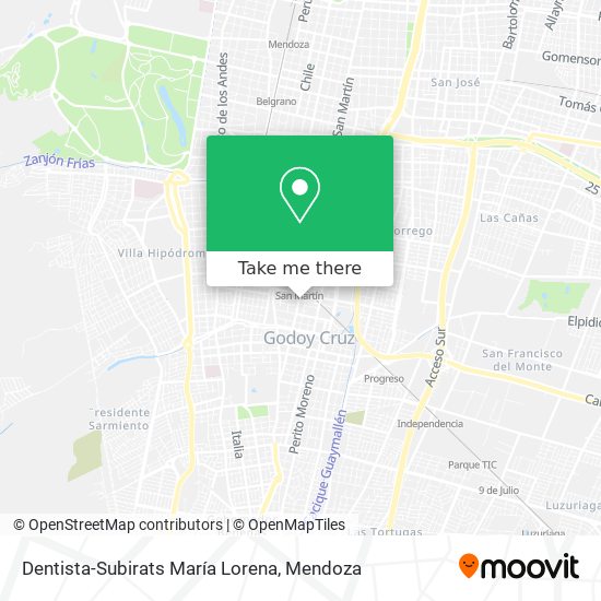 Dentista-Subirats María Lorena map