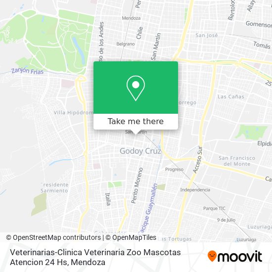 Veterinarias-Clinica Veterinaria Zoo Mascotas Atencion 24 Hs map