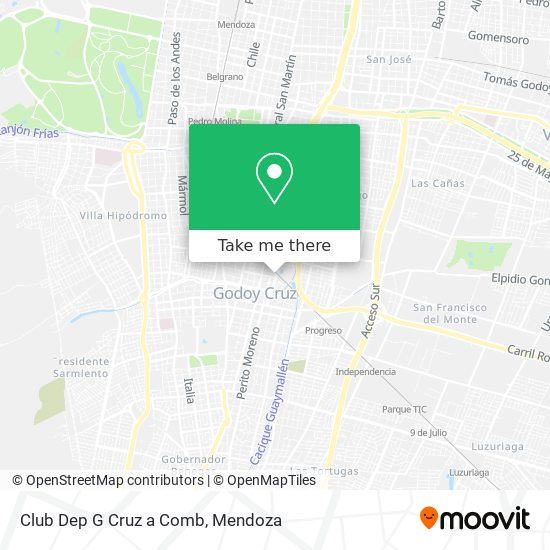 Club Dep G Cruz a Comb map