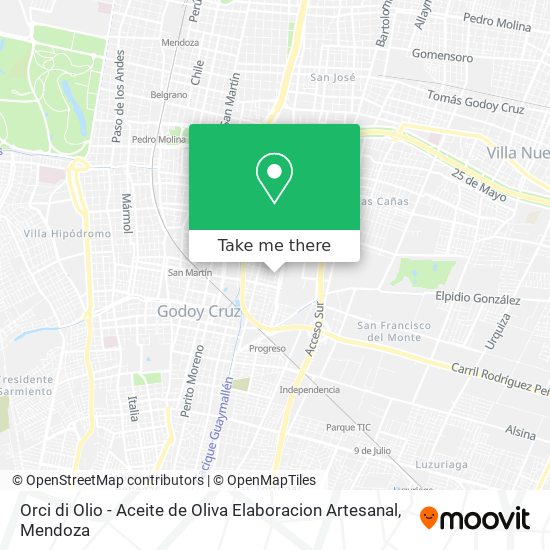 Orci di Olio - Aceite de Oliva Elaboracion Artesanal map