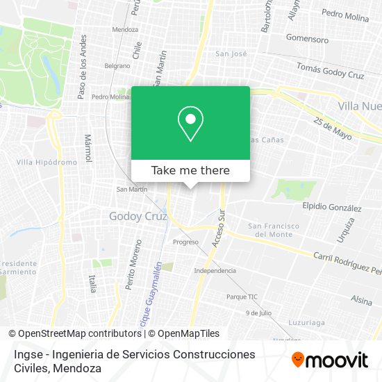 Ingse - Ingenieria de Servicios Construcciones Civiles map
