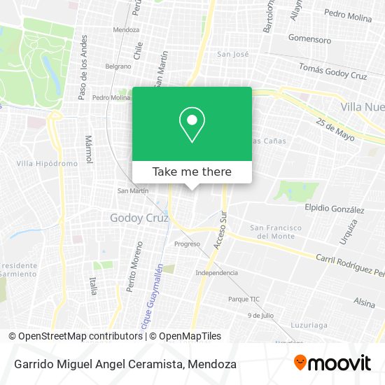 Garrido Miguel Angel Ceramista map