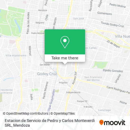 Estacion de Servicio de Pedro y Carlos Monteverdi SRL map
