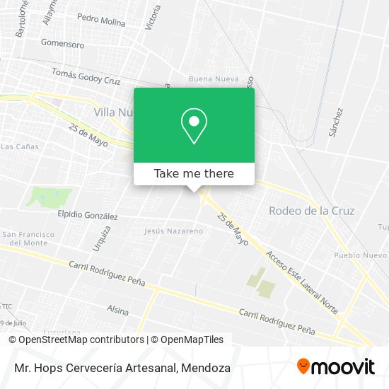 Mapa de Mr. Hops Cervecería Artesanal