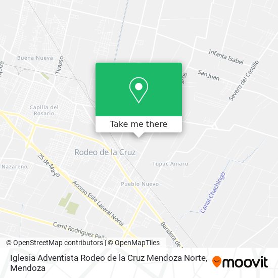 Iglesia Adventista Rodeo de la Cruz Mendoza Norte map