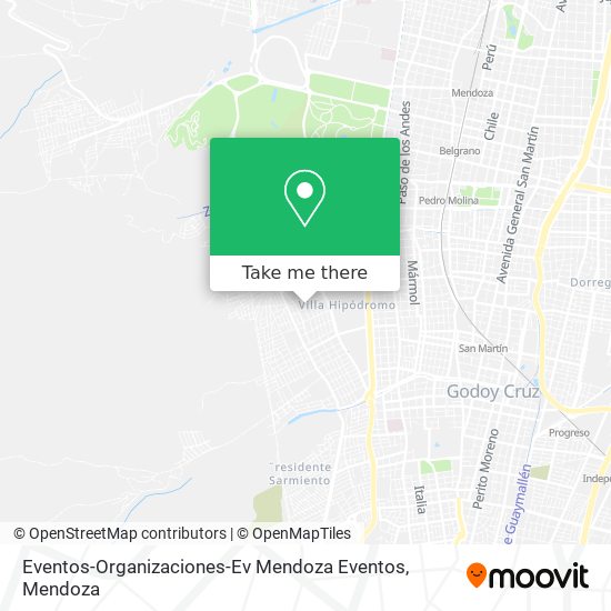 Mapa de Eventos-Organizaciones-Ev Mendoza Eventos