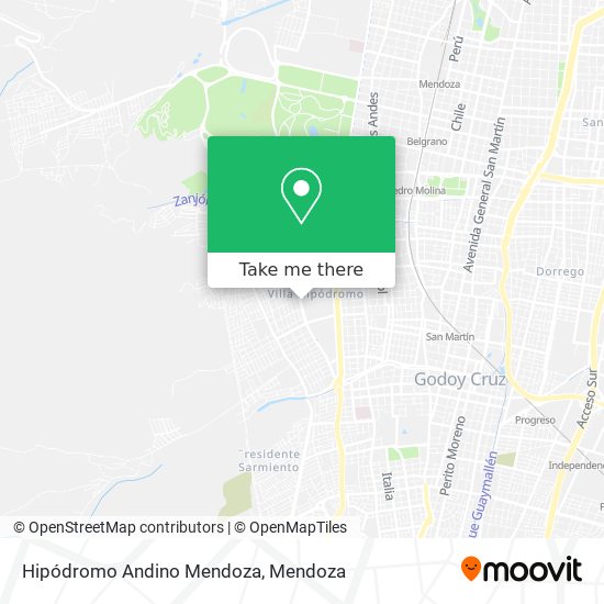 Hipódromo Andino Mendoza map
