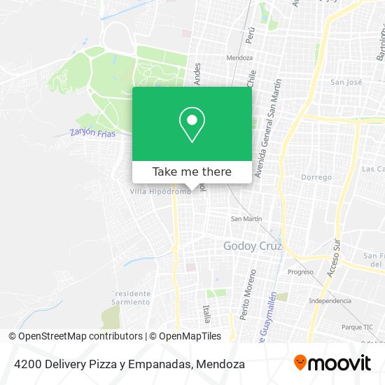 Mapa de 4200 Delivery Pizza y Empanadas