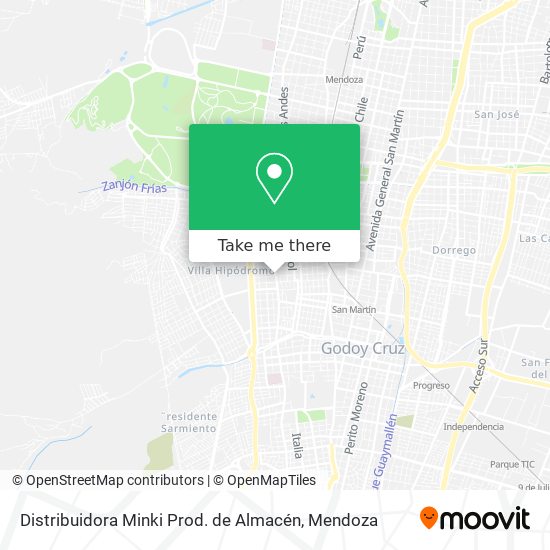 Distribuidora Minki Prod. de Almacén map
