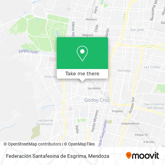 Mapa de Federación Santafesina de Esgrima