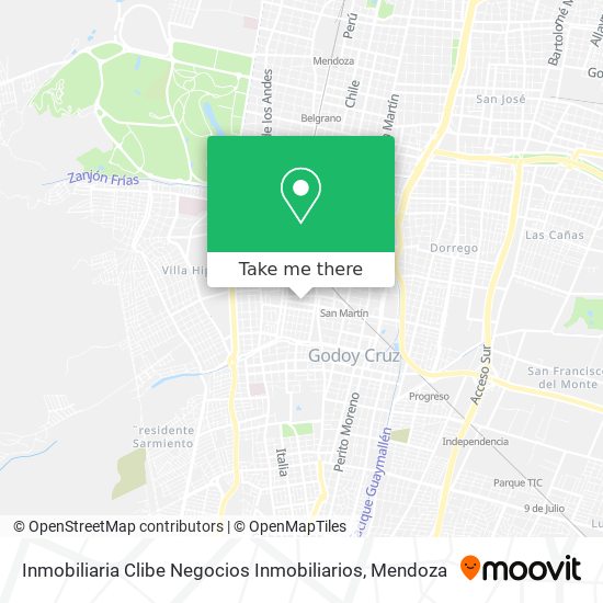Mapa de Inmobiliaria Clibe Negocios Inmobiliarios