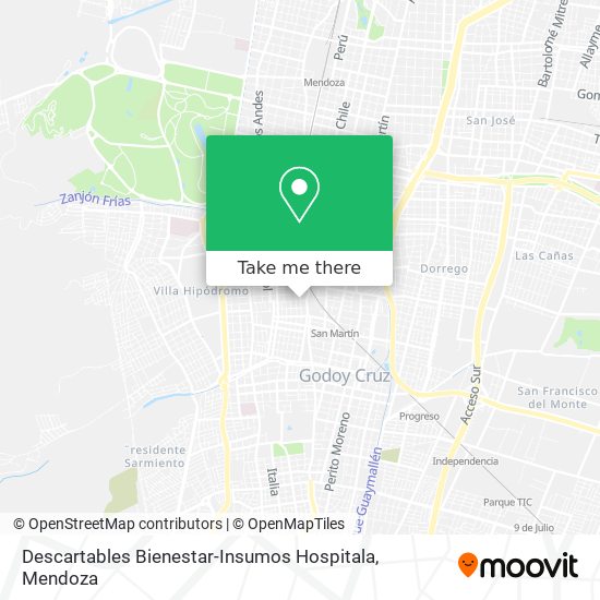 Descartables Bienestar-Insumos Hospitala map